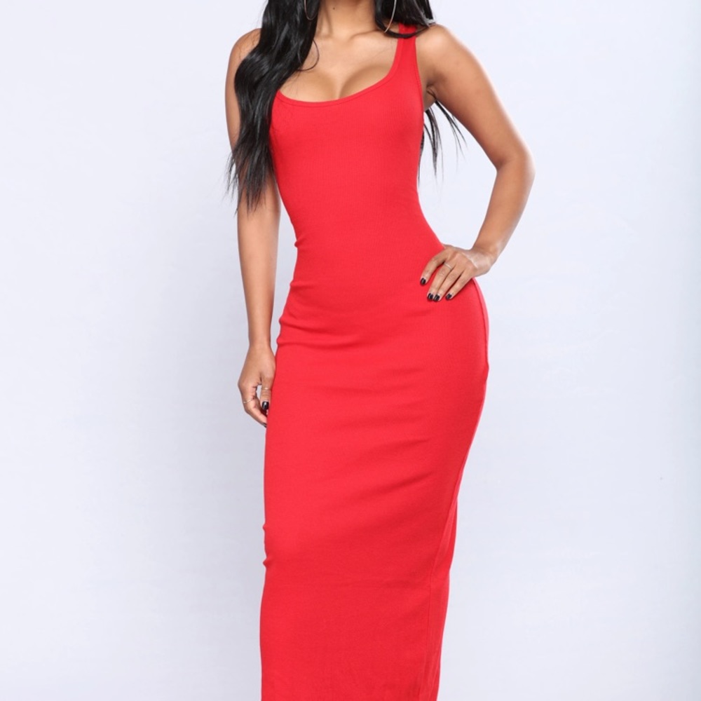 Fashion Nova Mulberry Street Maxi Dress Red